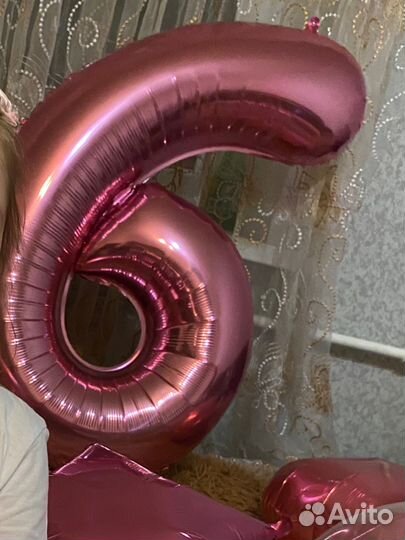 Цифра 6 или 9 розовая