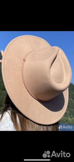 Шляпа фетровая федора