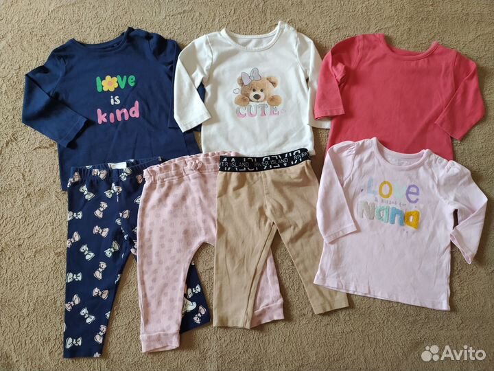 Пакет осенних вещей для девочки 68 74 см