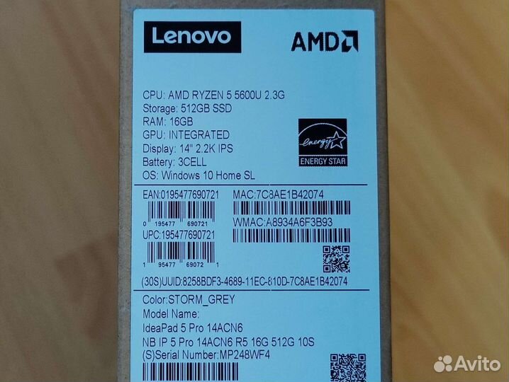 Новый Lenovo ideaPad 5 Pro 14