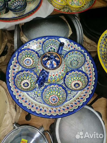 Чайный набор, пахта узбекская, ляган узбекский