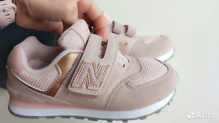 NEW balance pink 295 кроссовки детские 32