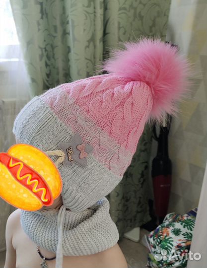 Теплые шапки 50-52 новые