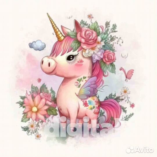 Картина акварельная в детскую комнату