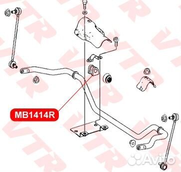 Втулка стабилизатора передней подвески