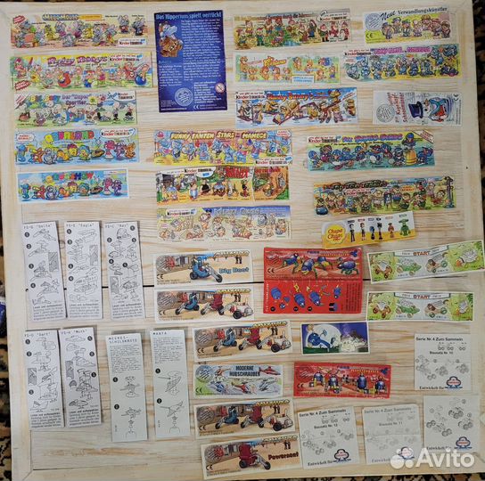 Вкладыши от киндер сюрприза