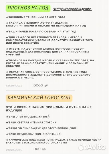 Натальная карта и Прогнозы