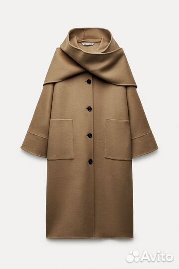 Пальто, шерсть, Zara.Оригинал