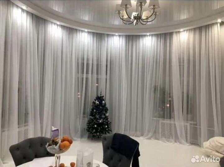 Тюль штора готовая вуаль 10м
