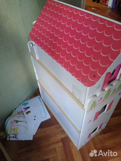 Детский деревянный домик для кукол