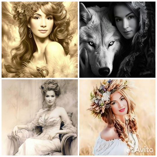 Арт фото через нейросеть