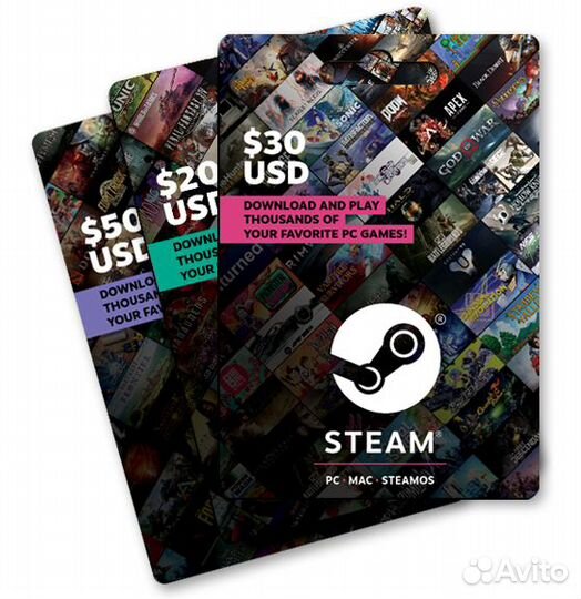Пополнение Steam (Steam Gift Card)