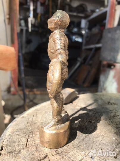 Рыцар, крестоносец из латуни (бронзы)