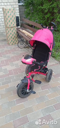 Трехколесный велосипед коляска