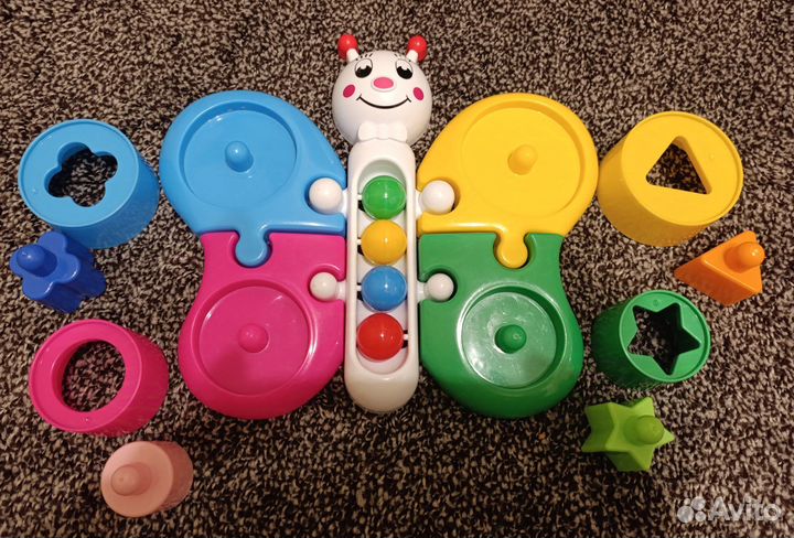 Развивающие игрушки пакетом Сортер Пирамидка