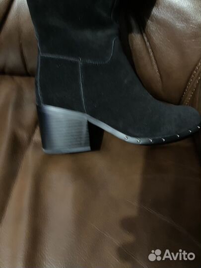 Сапоги замшевые новые