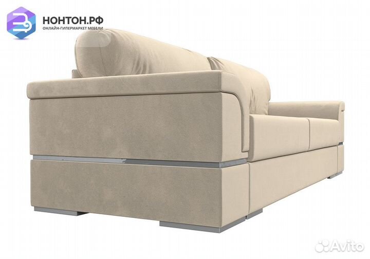 Диван еврокнижка Порту микровельвет бежевый