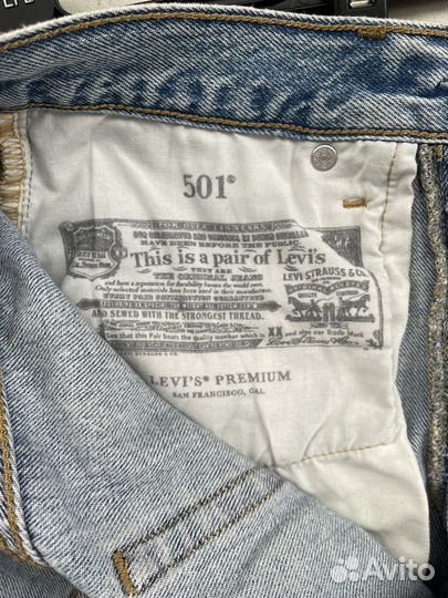 Джинсы женские levis 501 w25 l26