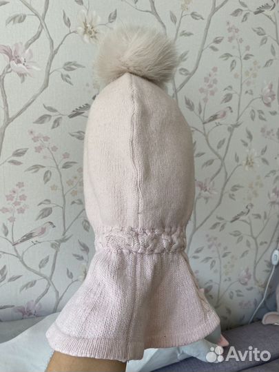 Шапка шлем зимний для девочки 50