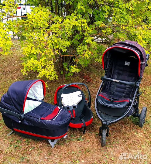 Коляска Peg Perego book cross 3 в 1 + допы