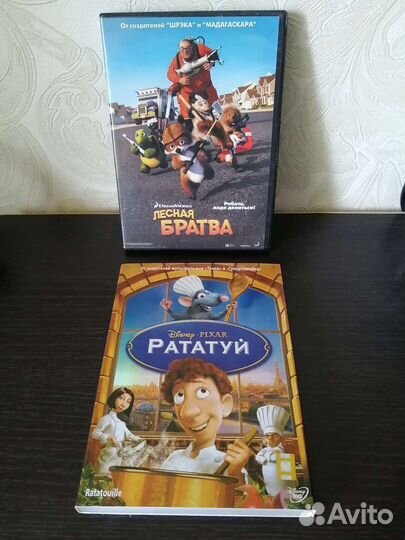 Dvd диски мультфильмы Рататуй, Лесная братва