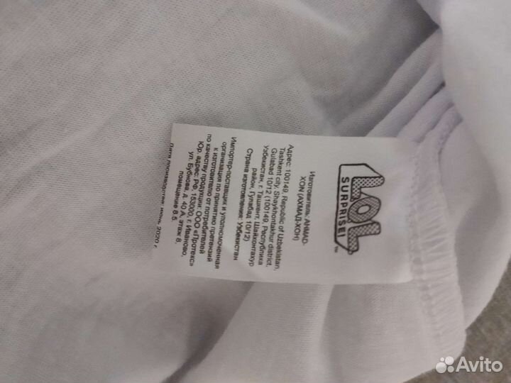 Футболка детская для девочки на рост 134см