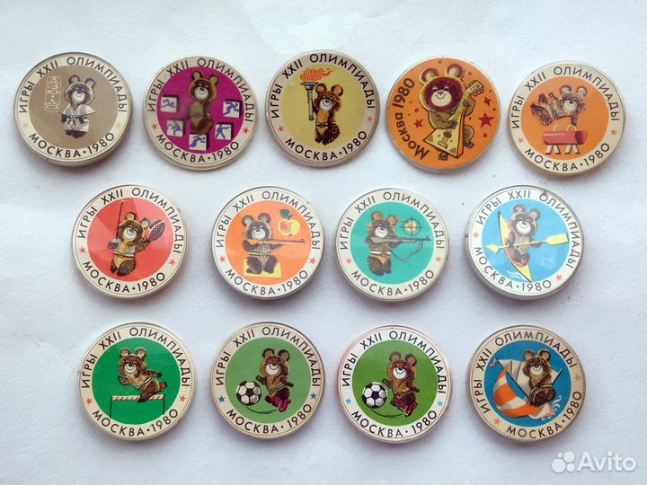 Шахматы Спорт Бокс Атлетика Олимпиада Мишки 1980