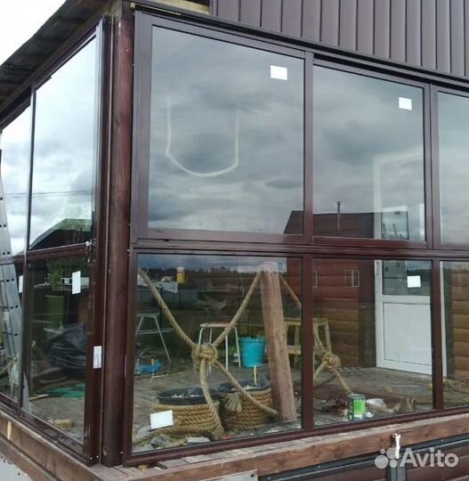 Остекление веранды беседки с гарантией