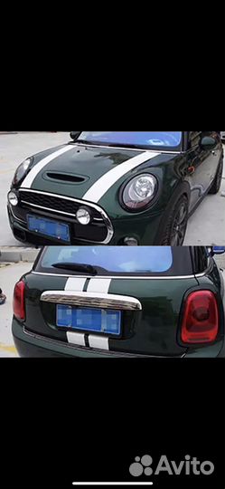Полосы Mini Cooper на капот и багажник
