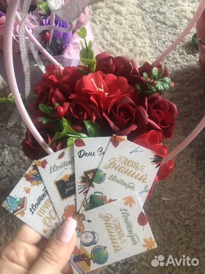 Мыльные букеты на 1 сентября