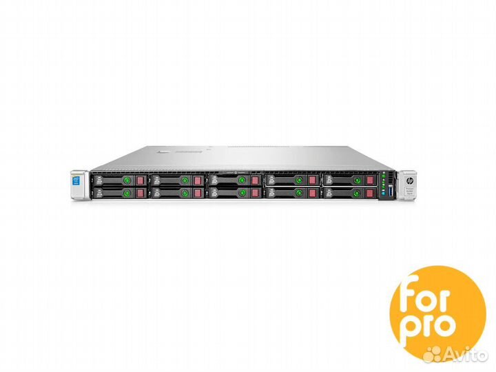 Сервер HP DL360 Gen9 10SFF 2xE5-2673v3 80GB, P840