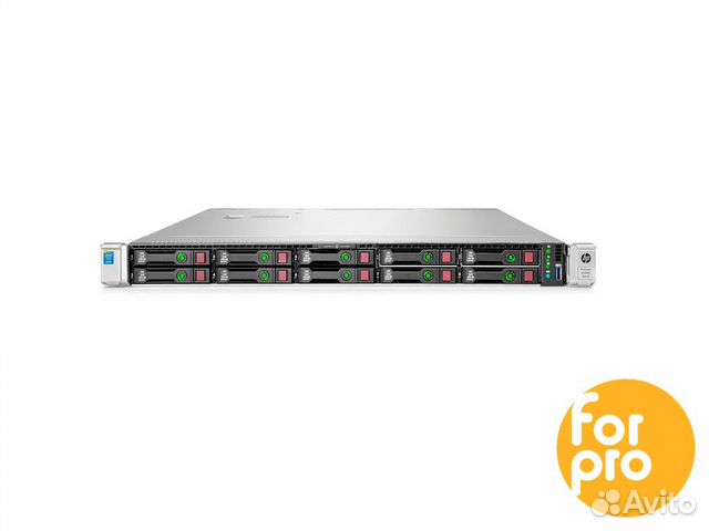 Сервер HP DL360 Gen9 10SFF 2xE5-2673v3 80GB, P840