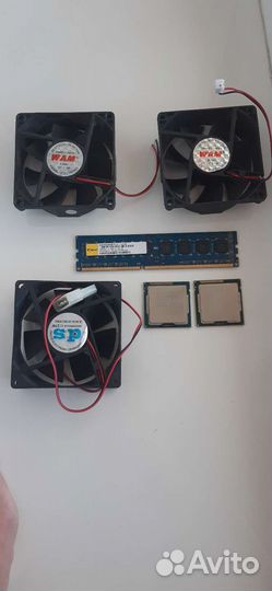 Процы1155+кулера+озу 2gb (на запчасти)