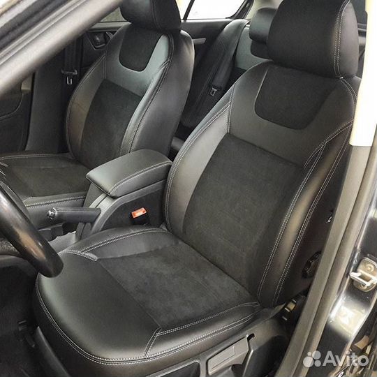 Чехлы Премиум Алькантара Focus 2 (Titanium)