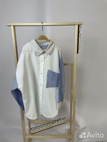 Рубашка zara 116,122,134