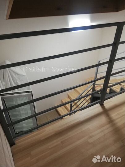 Перила металлические с леерами № 114