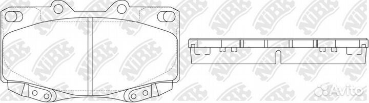 Колодки дисковые nibk PN1830