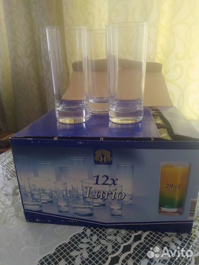 Набор стаканов из стекла 12 штук, фирмы Дарио
