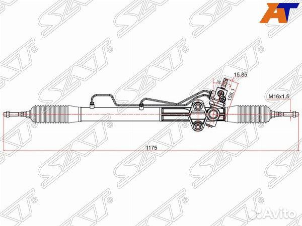 Рейка рулевая mitsubishi pajero