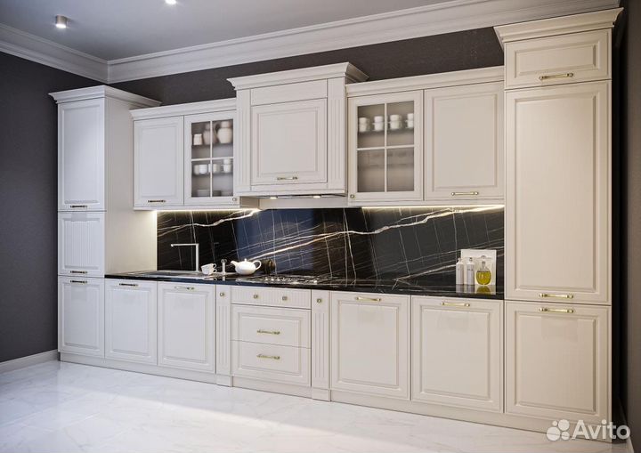 Кухонный гарнитур гарвард белый