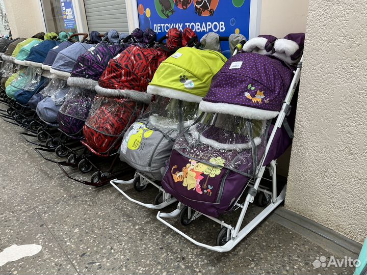 Санки коляска ника новые ассортимент