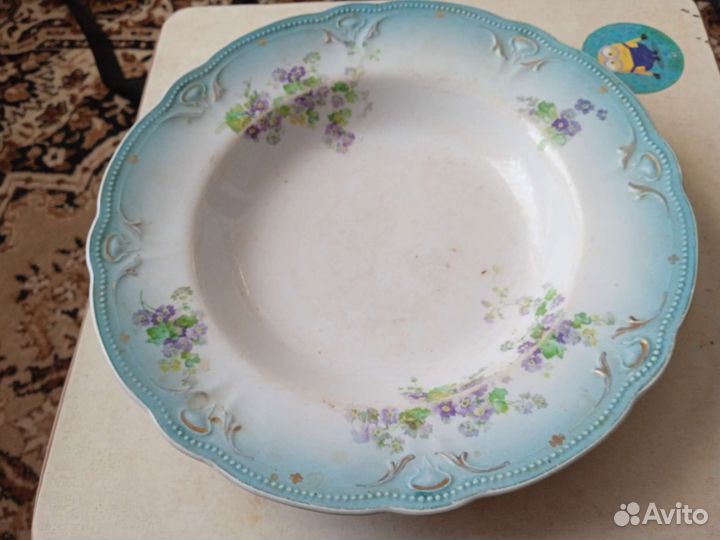 Старинный полуфарфор Англия 7 шт