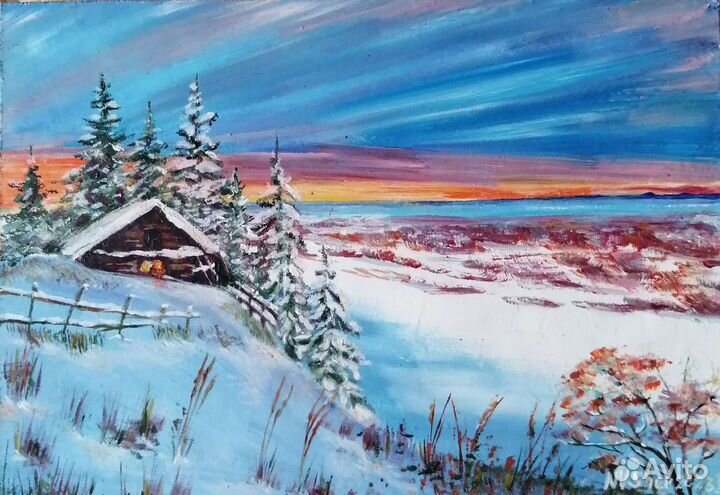 Картина маслом пейзаж