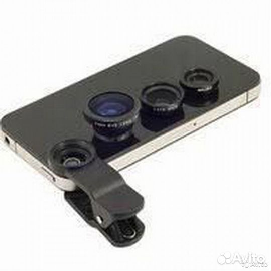 Универсальный объектив 3 в 1 для мобильных телефон