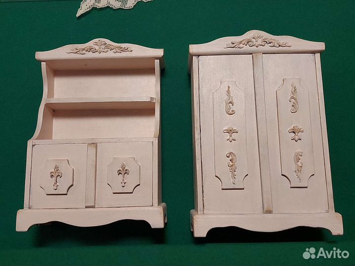 Кукольная мебель из дерева авторская