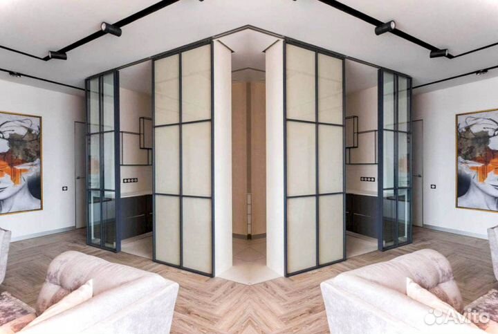 Стеклянная перегородка