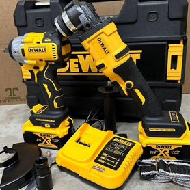 Набор Гайковёрт + ушм Болгарка DeWalt 2в1