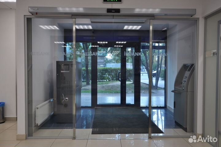 Раздвижные автоматические двери алюминиевые