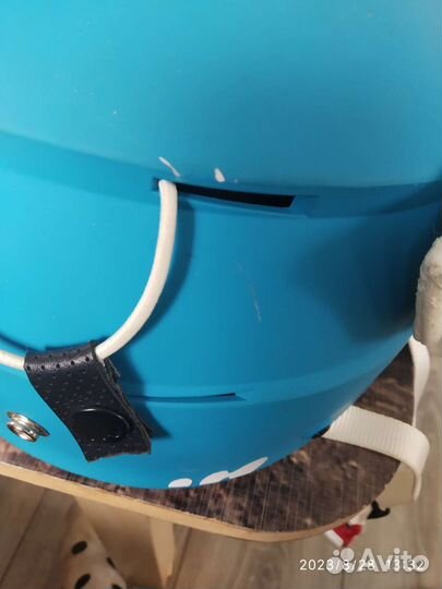 Шлем горнолыжный и очки