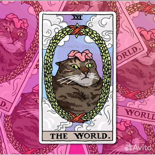 Cat mems tarot. Таро кошачьих мемов. Оригинал